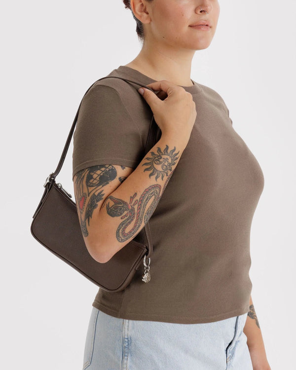 BAGGU Pochette Bag - Recycled Leather - Plastic Freedom