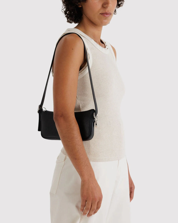 BAGGU Pochette Bag - Recycled Leather - Plastic Freedom