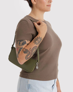 BAGGU Pochette Bag - Recycled Leather - Plastic Freedom