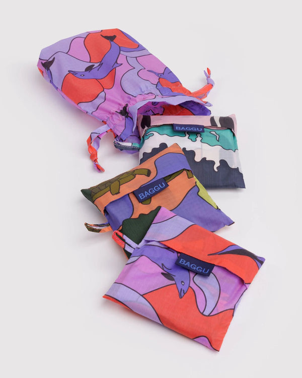 BAGGU Reusable Recycled Bags - x3 Pack - Plastic Freedom