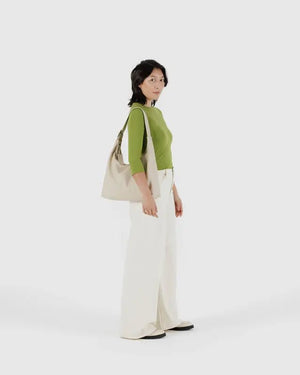 BAGGU Shoulder Bag - Recycled Leather - Plastic Freedom