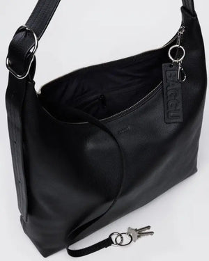 BAGGU Shoulder Bag - Recycled Leather - Plastic Freedom