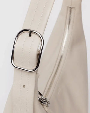 BAGGU Shoulder Bag - Recycled Leather - Plastic Freedom