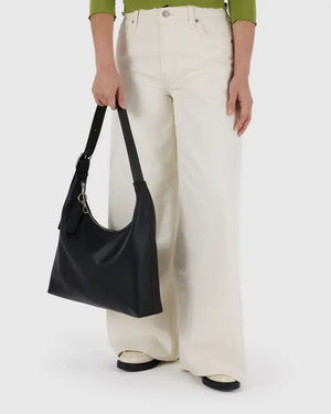 BAGGU Shoulder Bag - Recycled Leather - Plastic Freedom