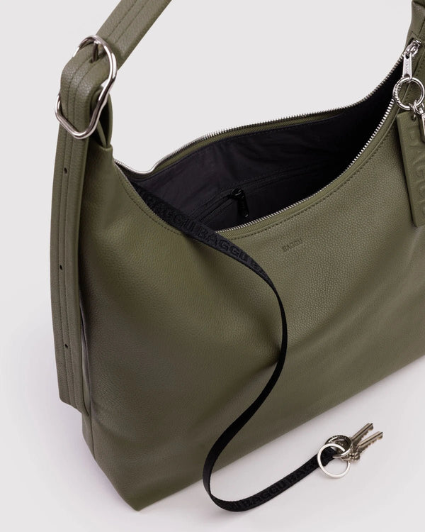 BAGGU Shoulder Bag - Recycled Leather - Plastic Freedom