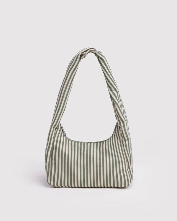 BAGGU Small Meringue Bag - Early Access - Sage Stripe