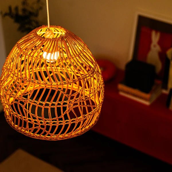 Bam & Bloom Airweave Rattan Pendant - Plastic Freedom