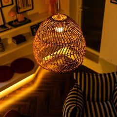 Bam & Bloom Airweave Rattan Pendant - Plastic Freedom