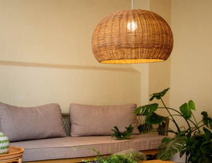 Bam & Bloom Grand Rattan Pendant - Plastic Freedom