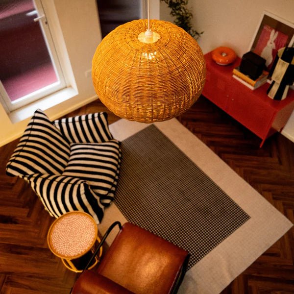 Bam & Bloom Grand Rattan Pendant - Plastic Freedom