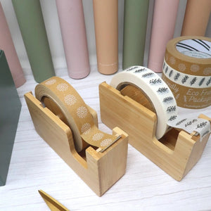 Bamboo Tape Dispenser - Plastic Freedom