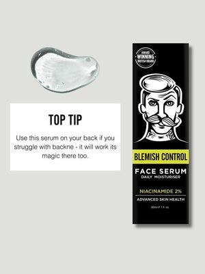 BARBERPRO Daily Serum for Men - Blemish Control with 2% Niacinamide - Plastic Freedom