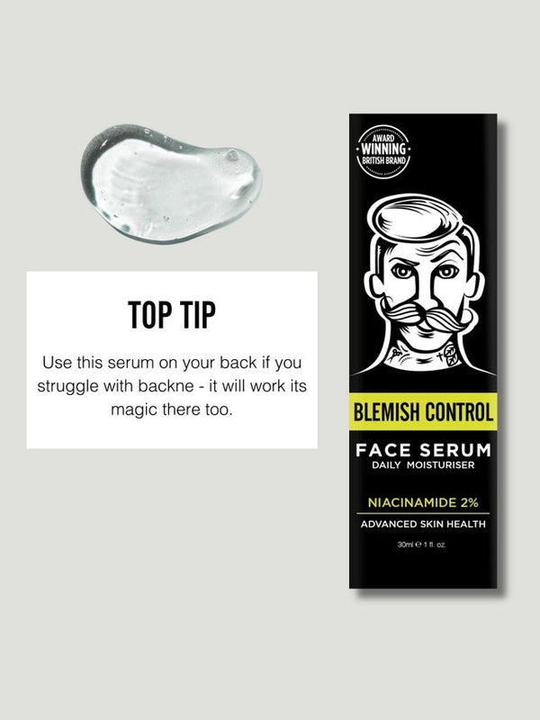 BARBERPRO Daily Serum for Men - Blemish Control with 2% Niacinamide - Plastic Freedom