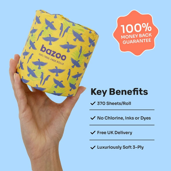 Bazoo Bamboo Toilet Roll - Plastic Freedom
