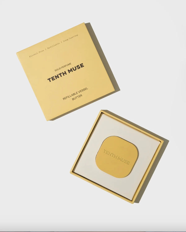 TENTH MUSE Solid Perfume Refillable Metal Vessel