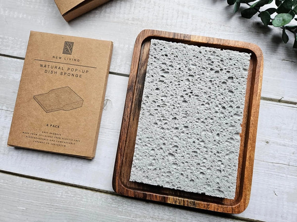 New Living Plastic Free Sponges - x8 Pack
