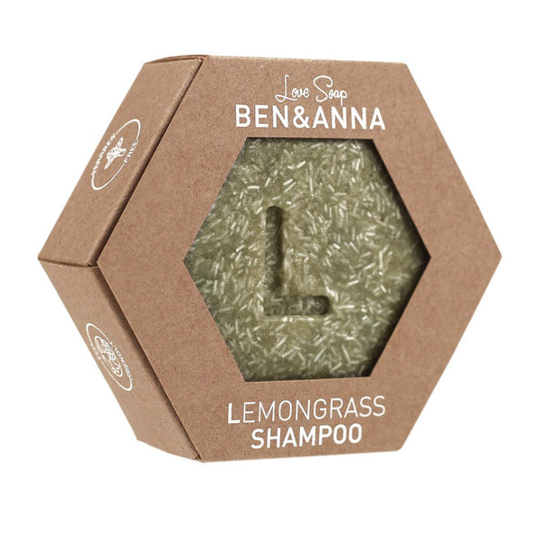 Ben & Anna Lemongrass Shampoo Bar for Dry Hair - 60g - Plastic Freedom