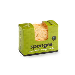 Eco Living Compostable Sponges - x2 Pack