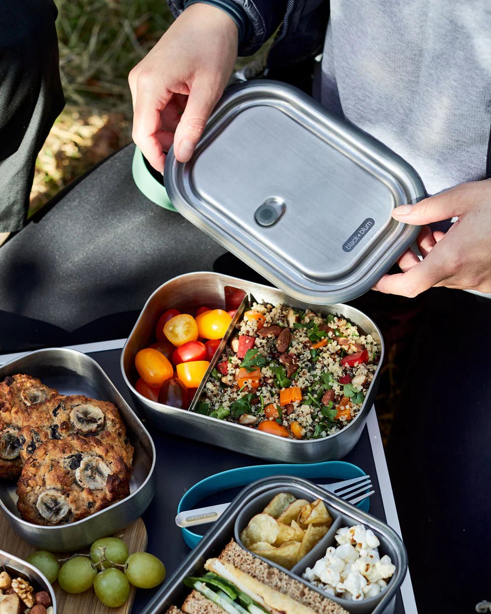 Black + Blum Leakproof Lunch Box Large - Orange - Plastic Freedom