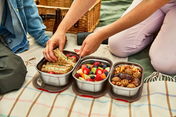 Black + Blum Stainless Steel Microwave-Safe & Leak Proof Lunch Box Set - Plastic Freedom