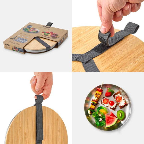 Black+Blum Stainless Steel Plate Set - Plastic Freedom