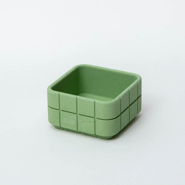 Block Design Handmade Eco Friendly Jesmonite Tile Square Pot - Plastic Freedom