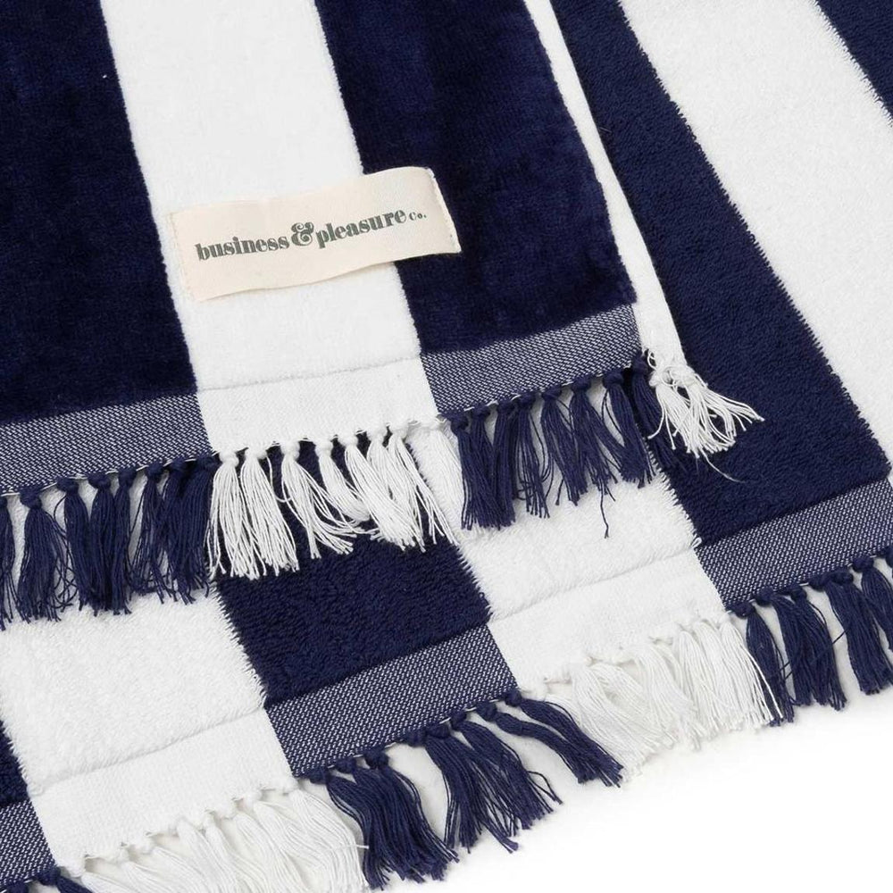 Business & Pleasure Holiday Beach Towel - 100% Cotton - Plastic Freedom