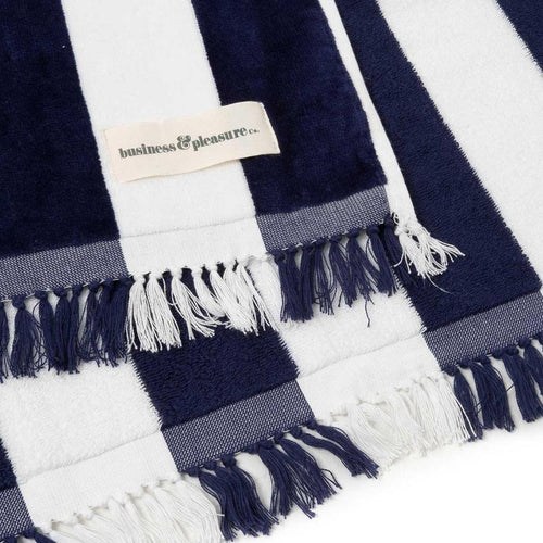 Business & Pleasure Holiday Beach Towel - 100% Cotton - Plastic Freedom