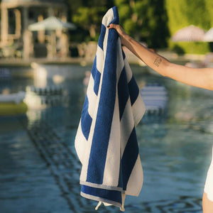 Business & Pleasure Holiday Beach Towel - 100% Cotton - Plastic Freedom