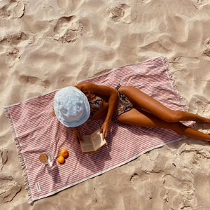 Business & Pleasure Holiday Beach Towel - 100% Cotton - Plastic Freedom