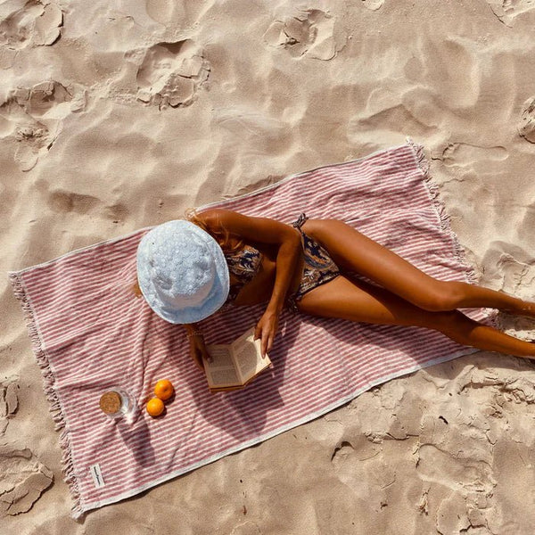 Business & Pleasure Holiday Beach Towel - 100% Cotton - Plastic Freedom