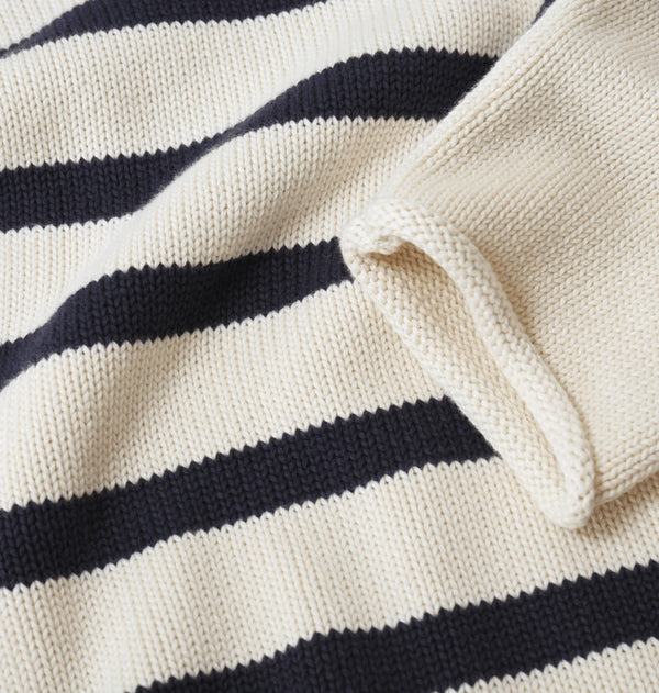 Rapanui Offshore Organic Cotton Oversized Striped Knitted Jumper