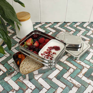 A Slice Of Green Two Tier Lunchbox with Mini Container