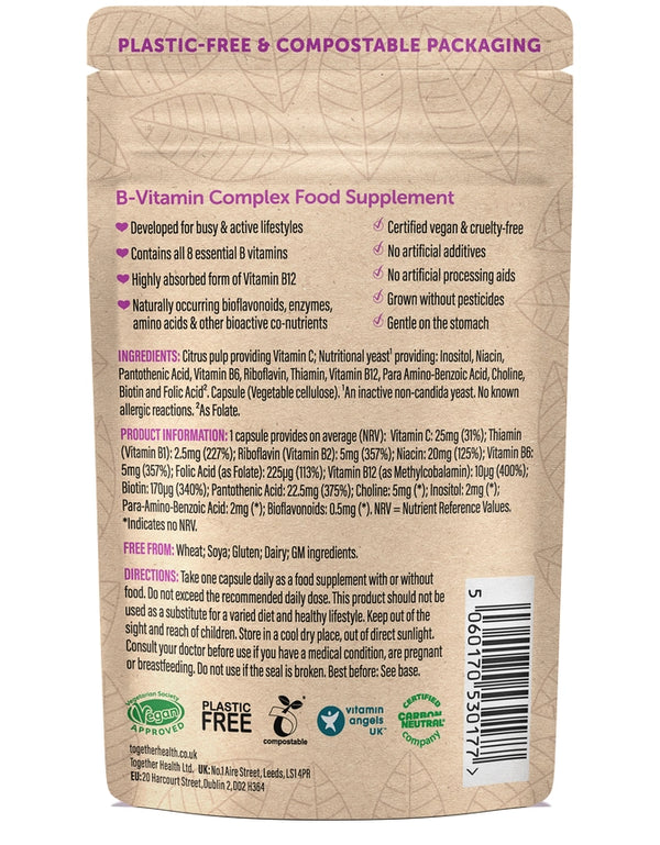 Together Health B Complex Vegan & Organic Supplement x30 – Compostable Packet
