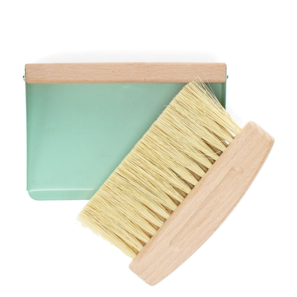 MINI Dust Pan & Brush Set With Magnets - Pistachio
