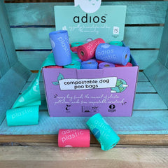 Adios Plastic Compostable Poo Bags - Bulk Buy