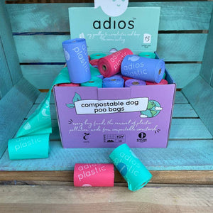Adios Plastic Compostable Poo Bags - Bulk Buy