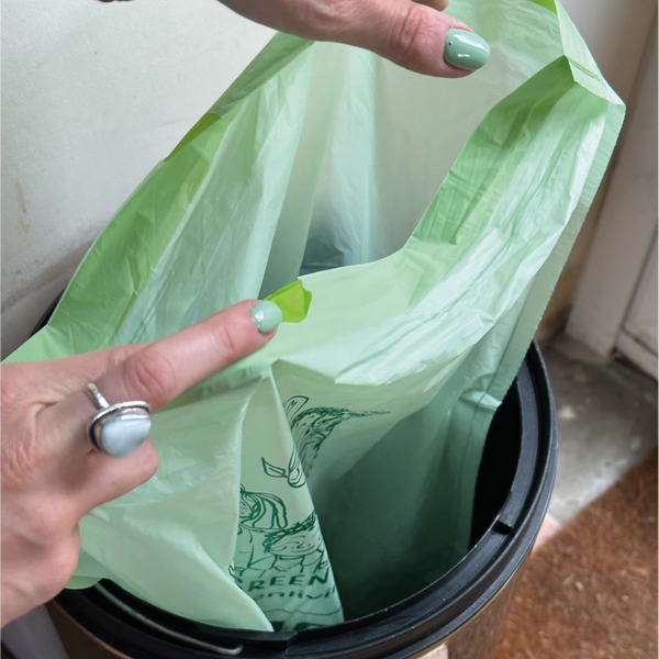 Eco Green Living Compostable Drawstring Bin Bags 40L - x25