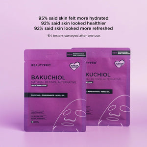 BEAUTYPRO 100% Compostable Sheet Face Mask - Bakuchiol