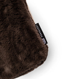 CosyPanda Natural Rubber Hot Water Bottle 2L - Recycled Faux Fur