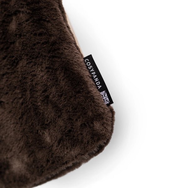 CosyPanda Natural Rubber Hot Water Bottle 2L - Recycled Faux Fur