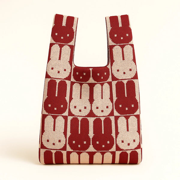TOKEII Knitted Reusable Bag Medium - Recycled Polyester & Cotton Yarn