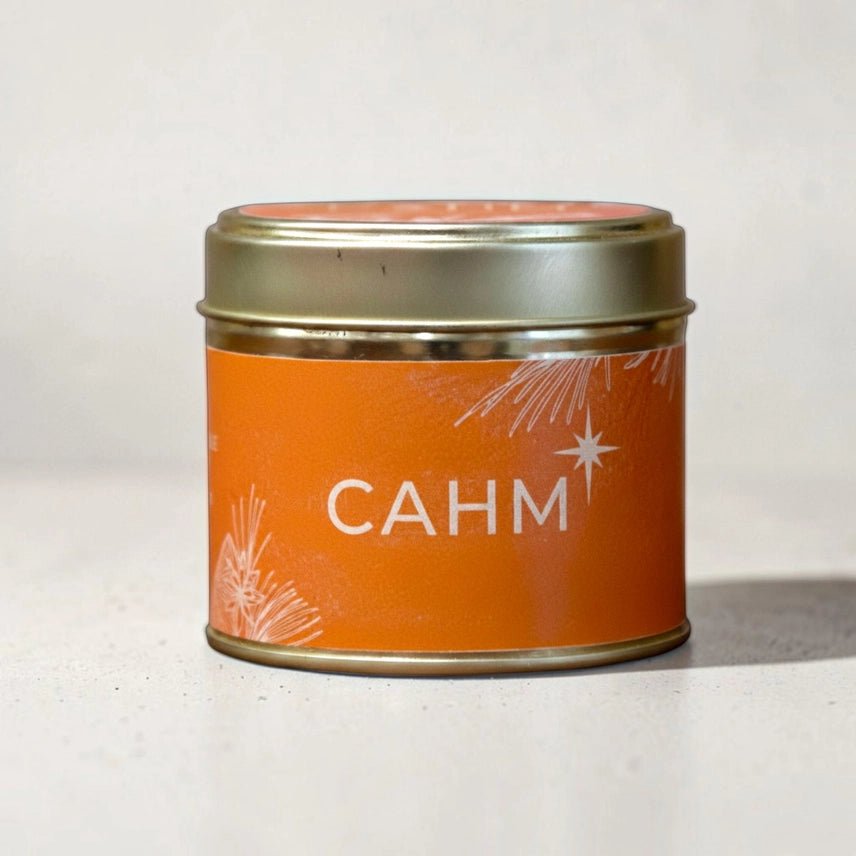 CAHM Festive Candle Tin 260g - Spiced Orange - Plastic Freedom