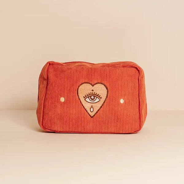 Cai & Jo Corduroy Makeup Bag - Plastic Freedom
