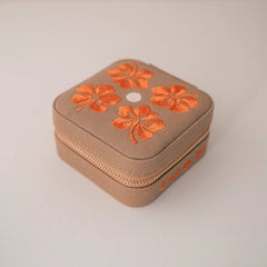 Cai & Jo Travel Linen Jewellery Case Square - Plastic Freedom