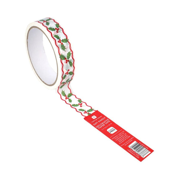 Cascayde Christmas Paper Tape - Plastic Freedom
