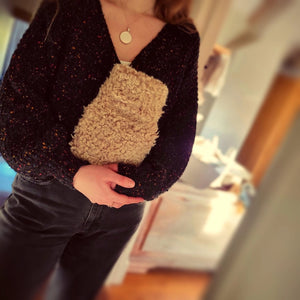 CosyPanda Natural Rubber Hot Water Bottle - Recycled Ocean Plastic Teddy