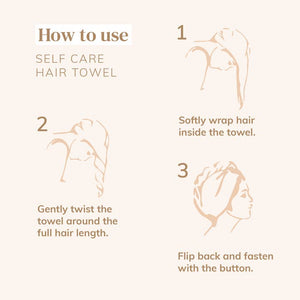Abyssian Quick Dry Hair Towel - Recycled
