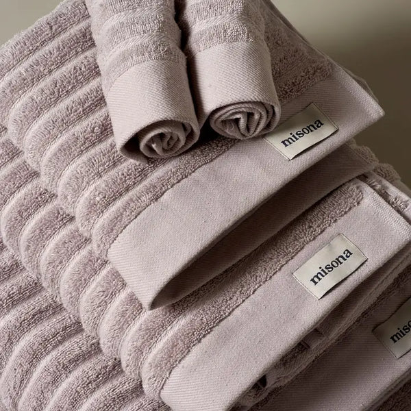 Misona Ribbed 100% GOTS Organic Cotton Face Cloth - x2