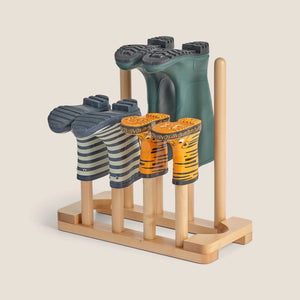 Great Little Trading Company Family Wooden Boot Rack
